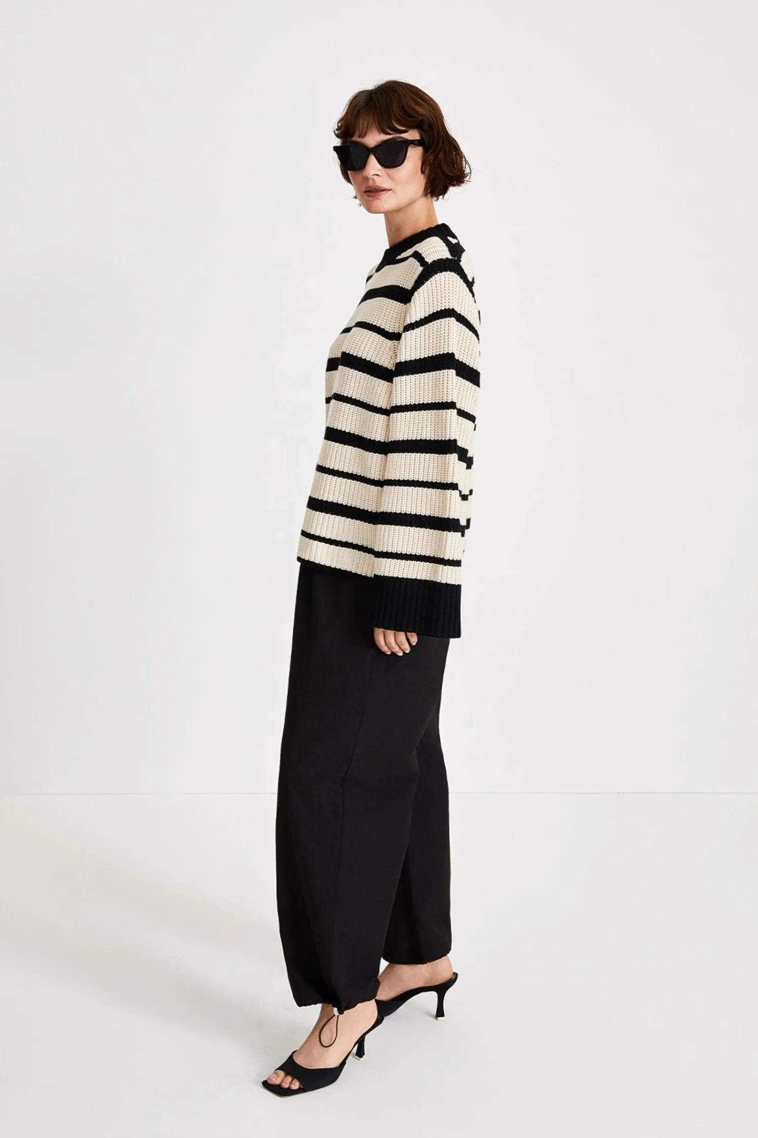 Stylein Aldo Sweater - Cream Stripe