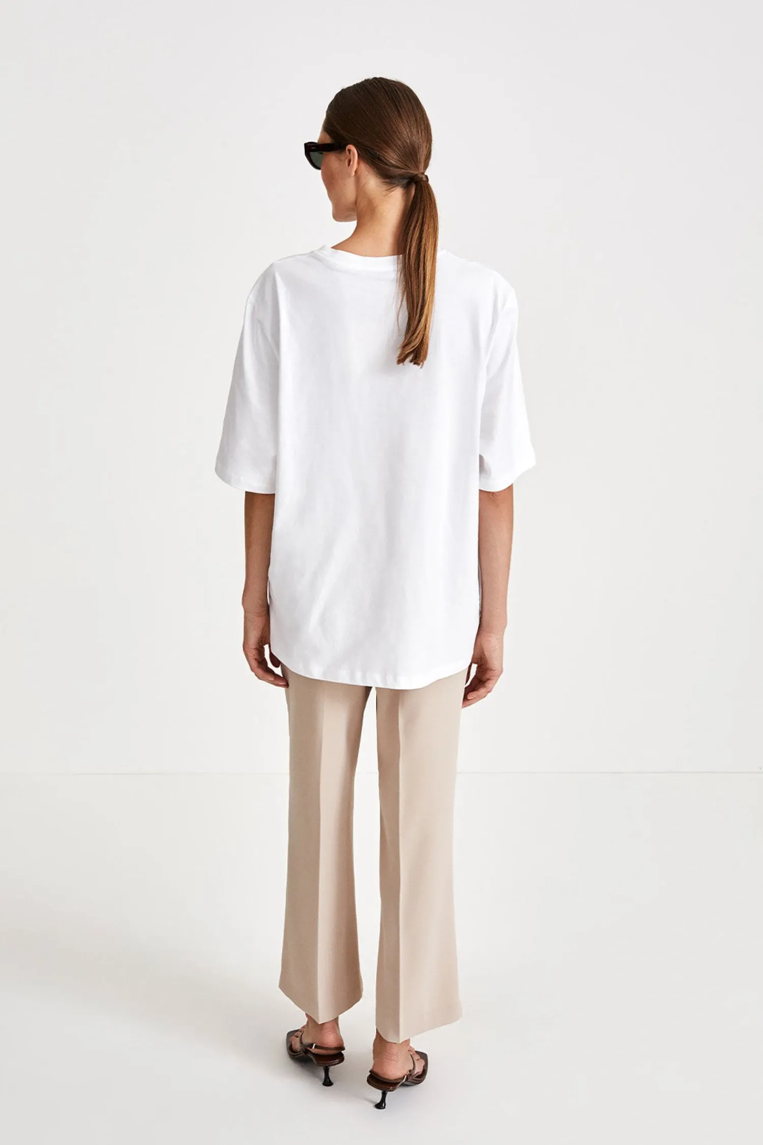 Stylein Bonita Trousers Cropped - Cream