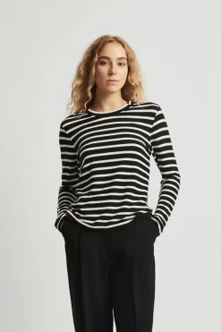 Stylein Canvey Top - Black With Stripes