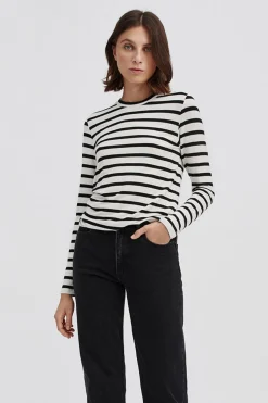 Stylein Canvey Top - White With Stripes