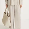 Stylein Maria Trouser - Nougat Stripe