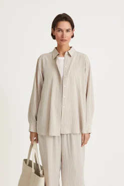 Stylein Matilde Shirt - Nougat Stripe