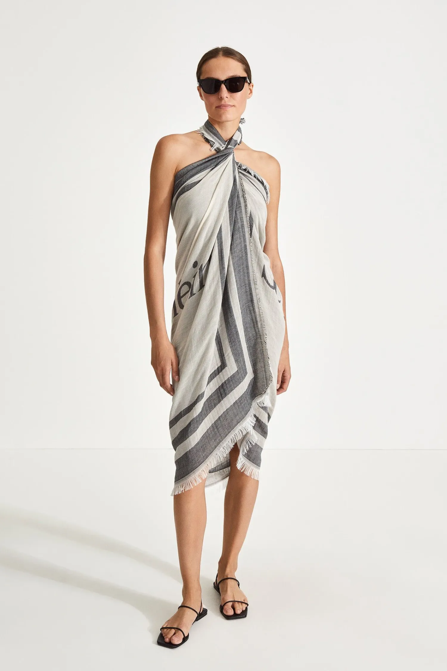 Stylein York Sarong - Black & Cream